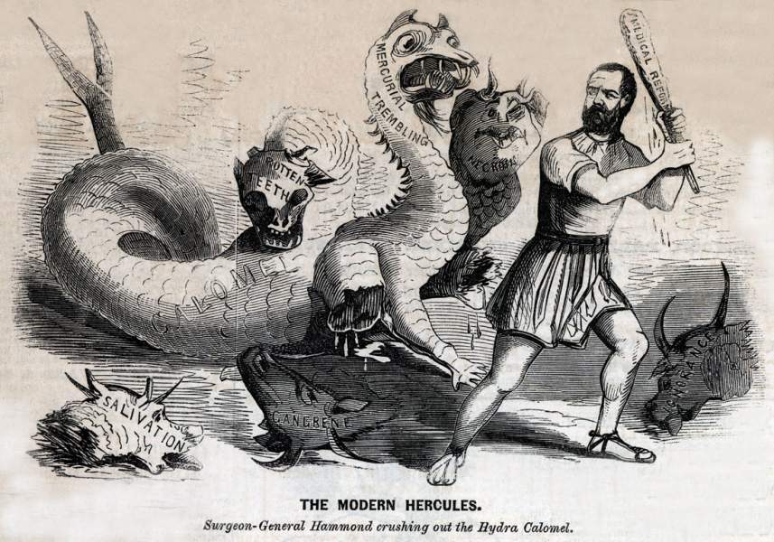 "The Modern Hercules," cartoon, August 1, 1863