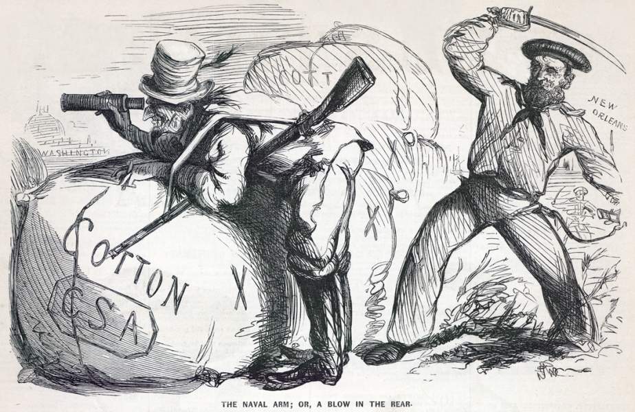 "The Naval Arm," cartoon, November 9, 1861