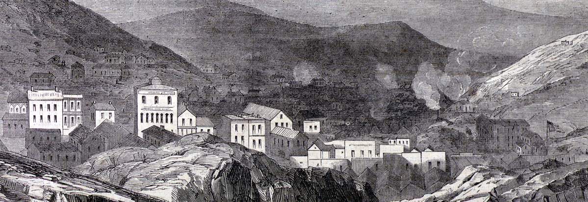 Central City, Colorado, January 1866, artist's impression, detail