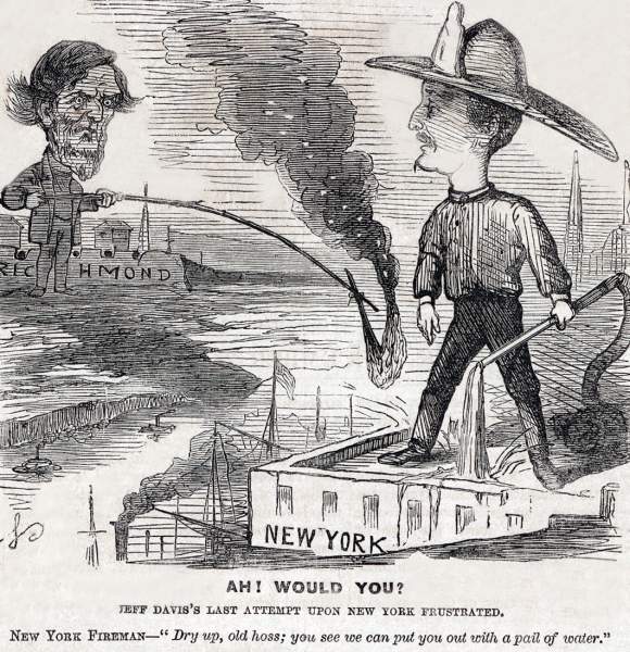 "Ah! Would You," cartoon, Frank Leslie's Magazine, December 17, 1864