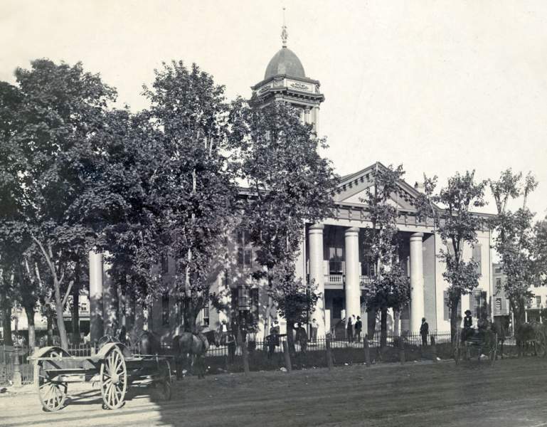 Coles County Courthouse, Charleston, Illinois, circa 1885