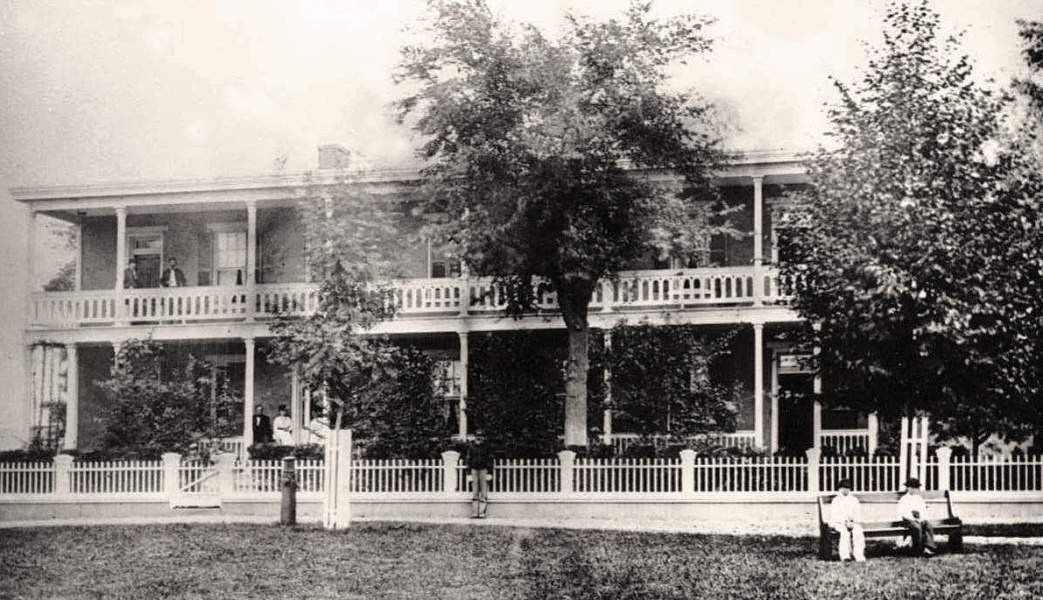 Commandant's Quarters, Carlisle Barracks, Carlisle, Pennsylvania, circa 1867, detail