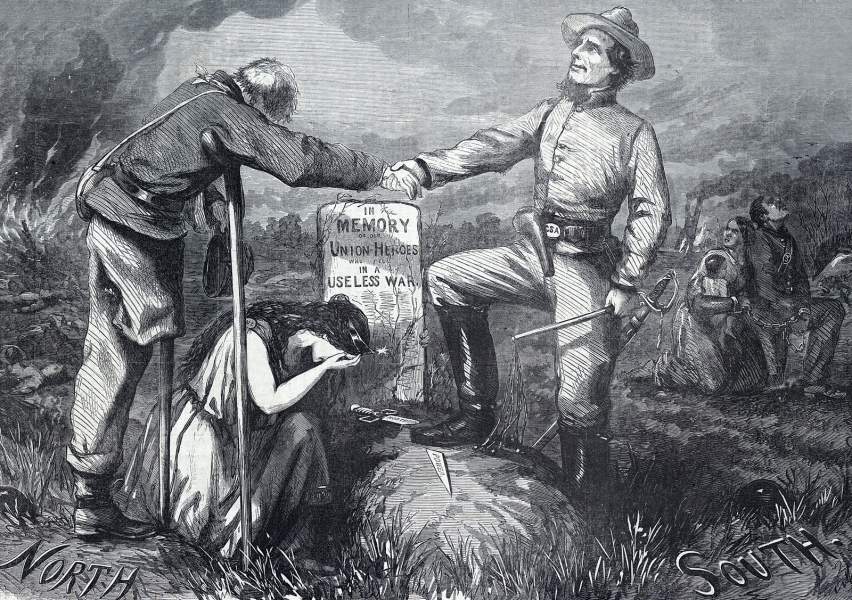 "Compromise With the South," September 1864, Thomas Nast, Harper's Weekly, zoomable image, detail