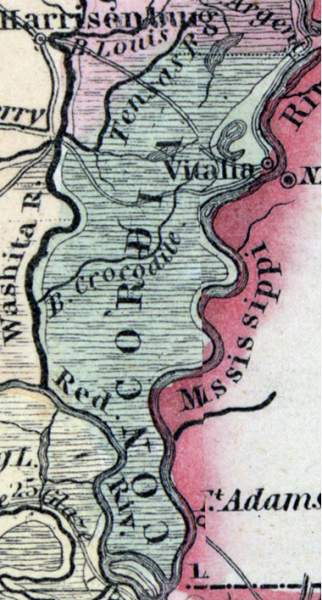 Concordia Parish, Louisiana, 1857