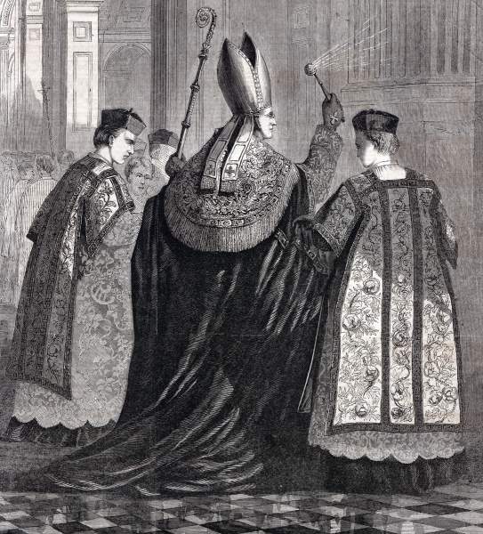 Consecration of the new Roman Catholic Cathedral, Philadelphia, Pennsylvania, November 20, 1864, artist's impression