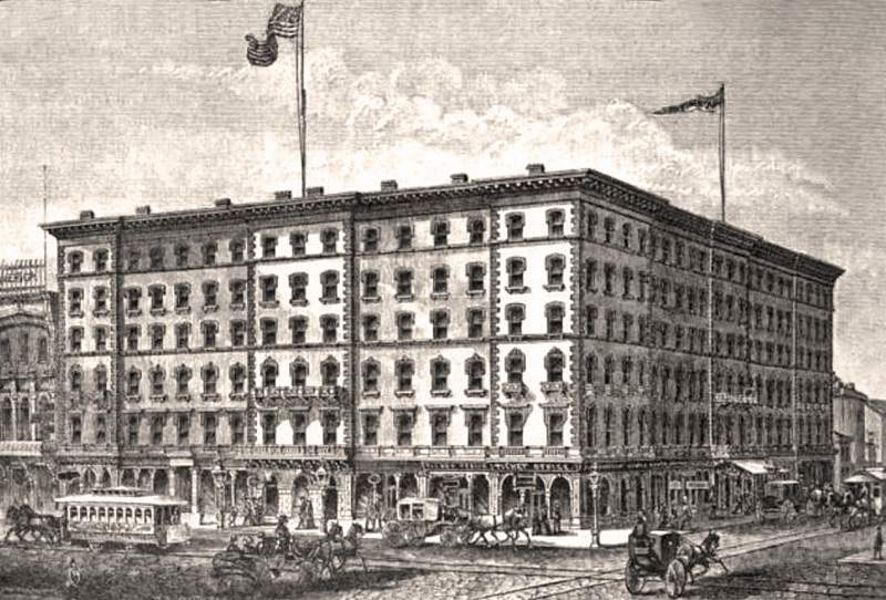 Continental Hotel, Philadelphia, Pennsylvania, circa 1880