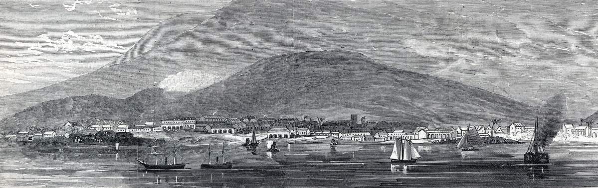 Cap-Haïtien, Haiti, 1865, artist's impression