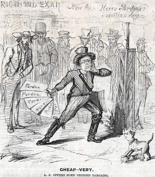 "Cheap - Very," cartoon, Frank Leslie's Illustrated Newspaper, November 11, 1865.