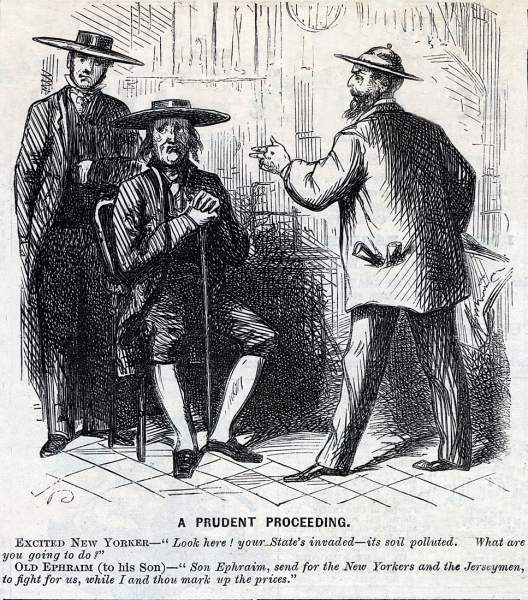 "Prudent Proceeding," cartoon, July 25, 1863