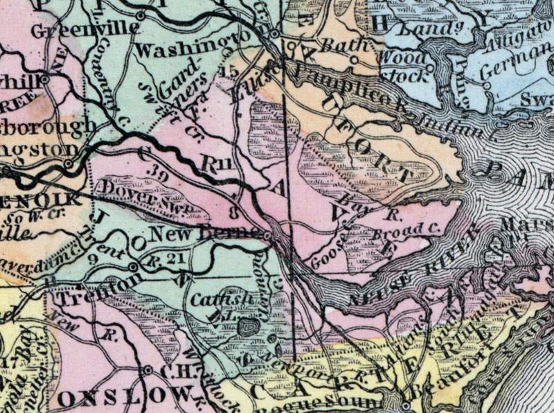Craven County, North Carolina, 1857