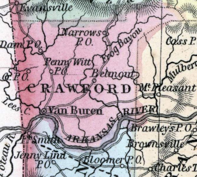 Crawford County, Arkansas, 1857