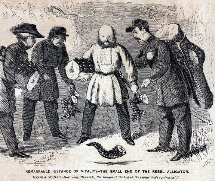 "Remarkable Instance of Vitality," cartoon, May 3, 1862