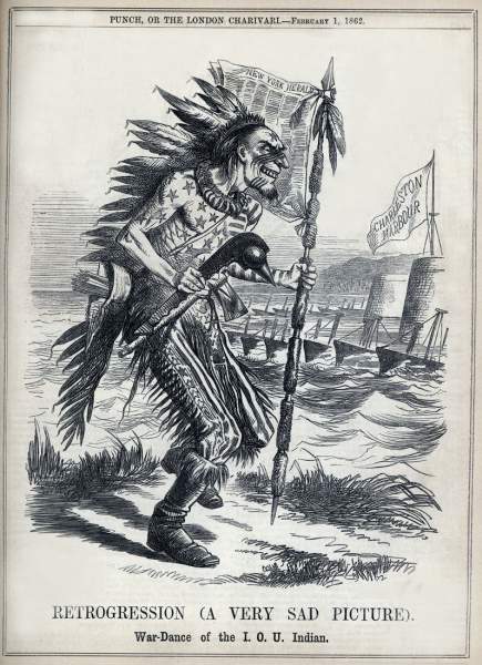"Retrogression (A Very Sad Picture),” cartoon, February 1, 1862