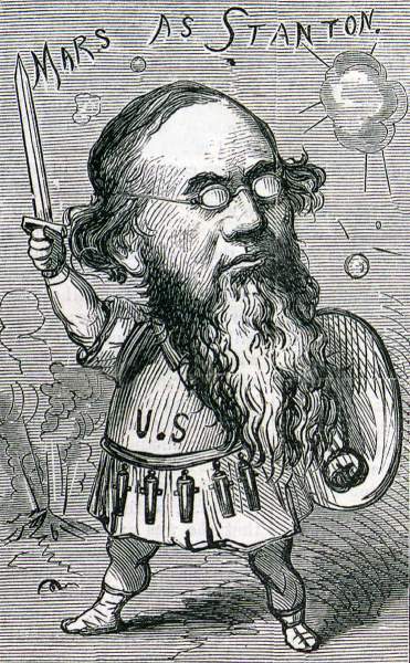 Edwin McMasters Stanton, April 1866, Thomas Nast cartoon