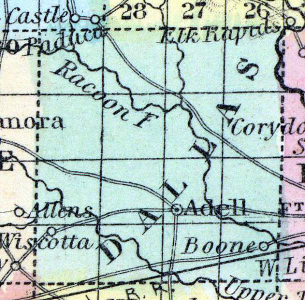 Dallas County, Iowa, 1857