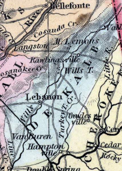 DeKalb County, Alabama, 1857
