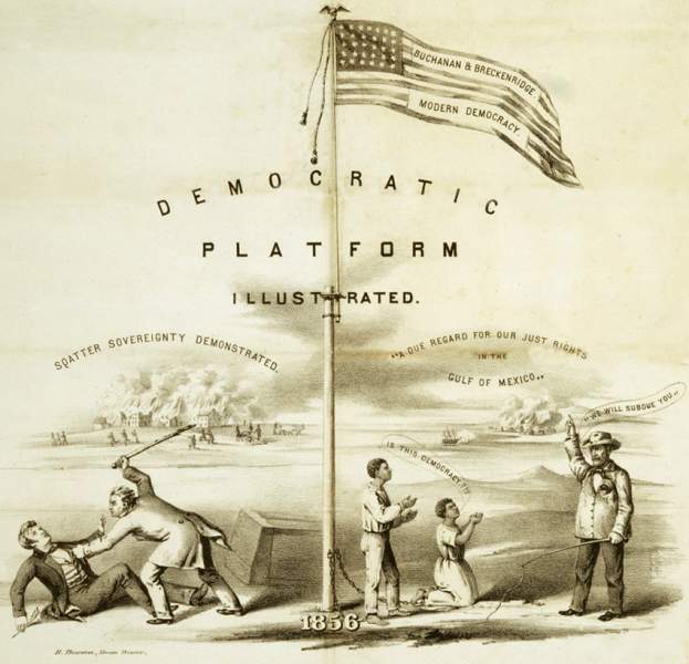 "Democratic Platform Illustrated," 1856