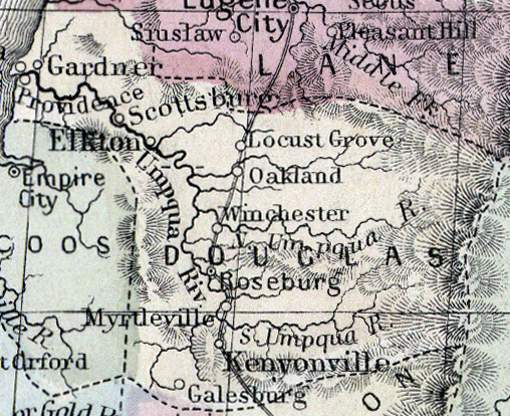 Douglas County, Oregon, 1866