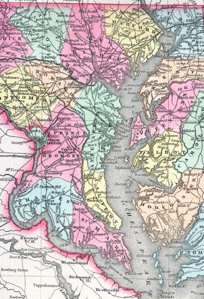 Eastern Maryland and the Chesapeake Bay, 1857