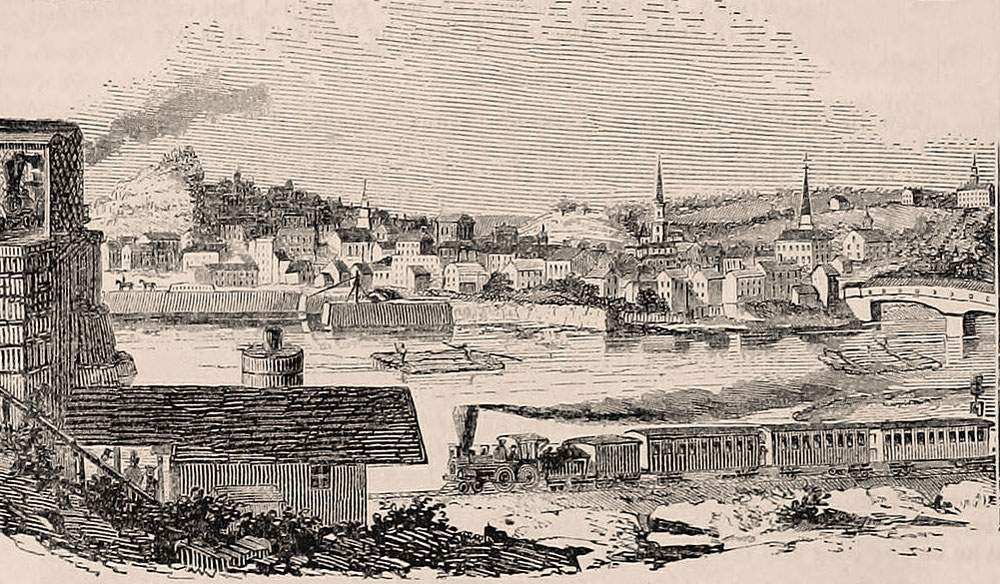 Easton, Pennsylvania, 1861, artist's impression
