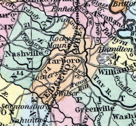 Edgecombe County, North Carolina, 1857