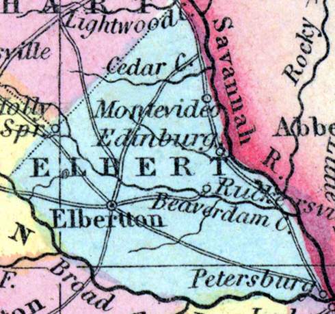 Elbert County, Georgia, 1857