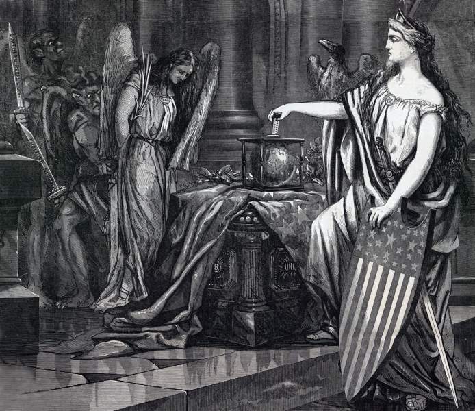 "Election Day, November 8, 1864," Thomas Nast, Harper's Weekly, November 12, 1864, detail