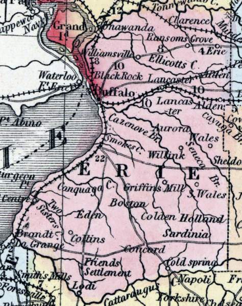 Erie County, New York, 1857
