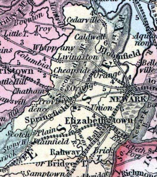 Essex County, New Jersey, 1857
