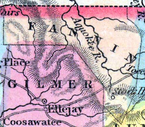 Fannin County, Georgia, 1857