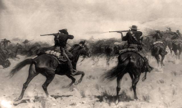 "Protecting the Herd," Frederic Remington, circa 1907