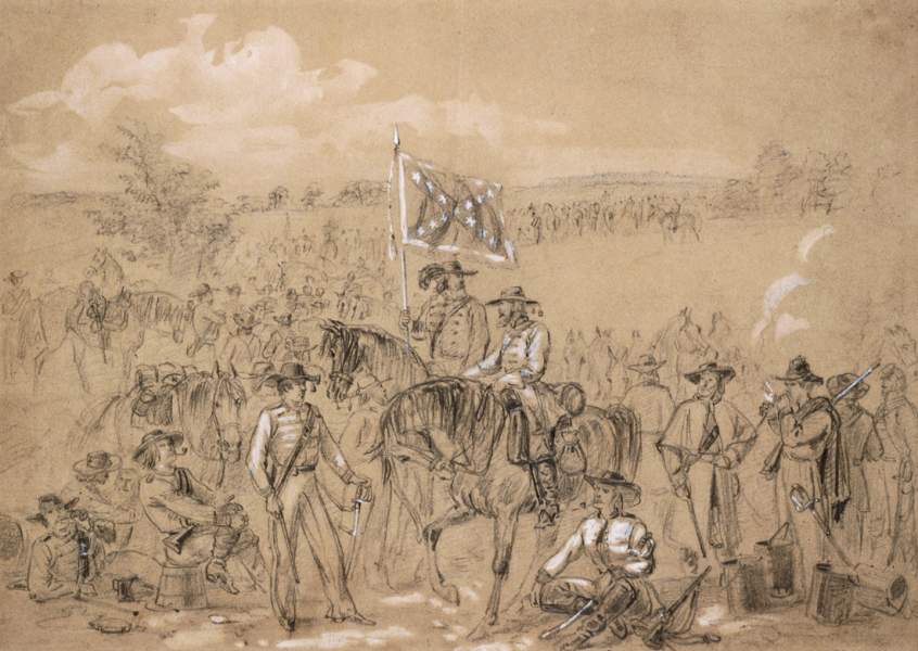 First Virginia Cavalry, September 1862, artist's impression