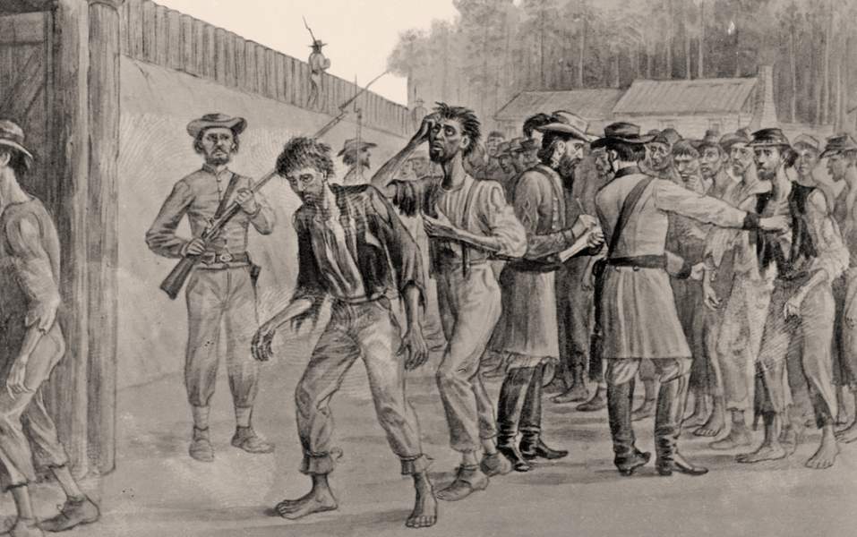 "Rejected," Florence Military Prison, Florence, South Carolina, drawing, detail