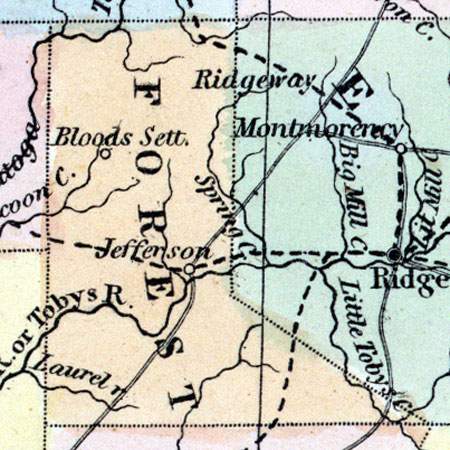 Forest County, Pennsylvania, 1857
