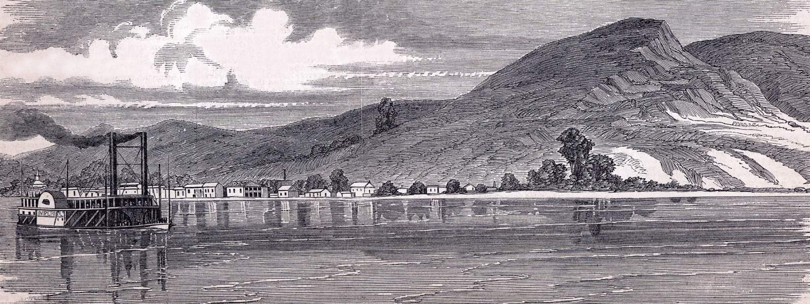 Fort Adams, Mississippi, July 1863, artist's impression, zoomable image