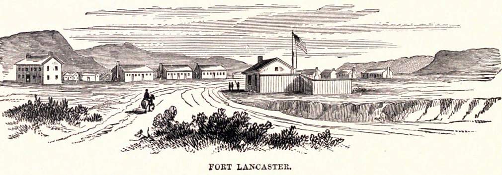 Fort Lancaster, Texas, 1861, artist's impression