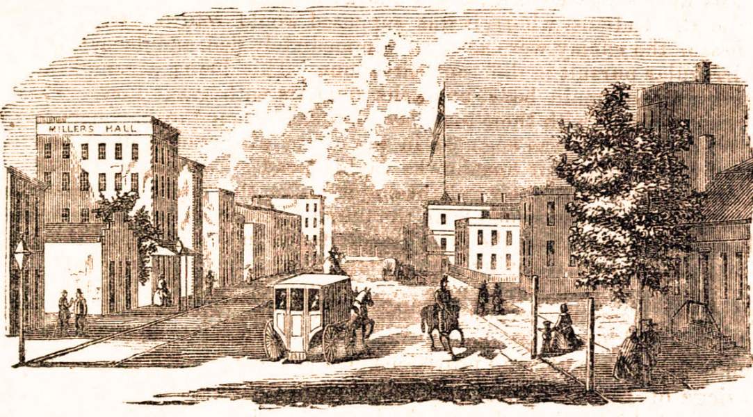 Fort Wayne, Indiana, 1861, artist's impression