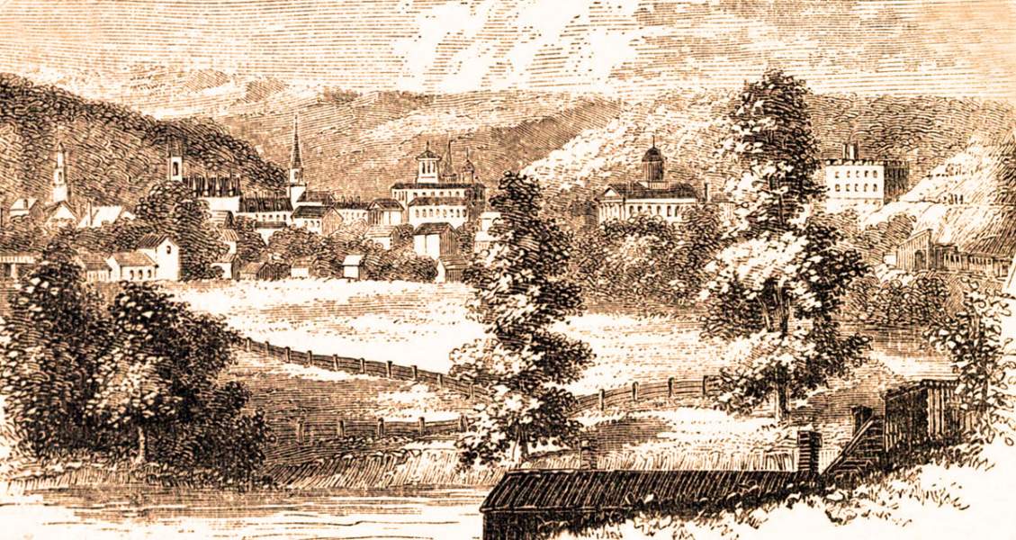 Frankfort, Kentucky, 1861, artist's impression