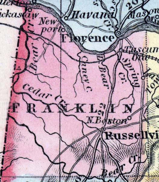 Franklin County, Alabama, 1857