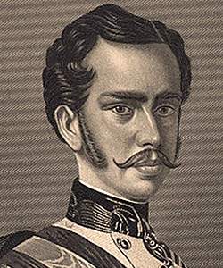 Franz Joseph I, Emperor of Austria, circa 1855, detail