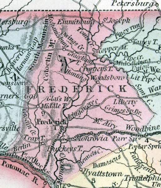 Frederick County, Maryland, 1857
