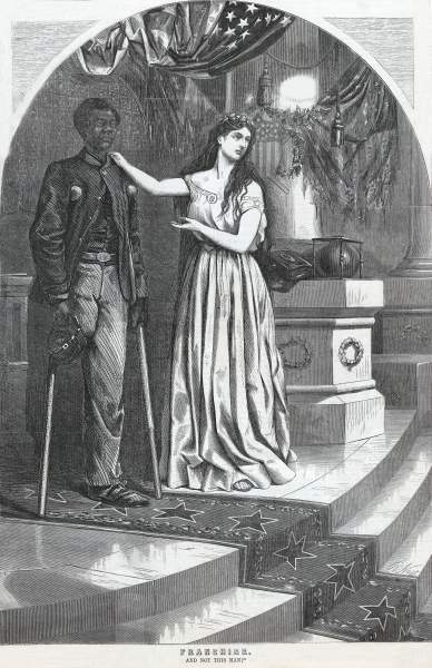 "Franchise," Thomas Nast, Harper's Weekly Magazine, August 5, 1865, zoomable image