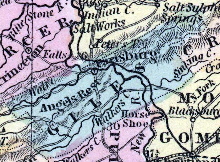 Giles County, Virginia, 1857