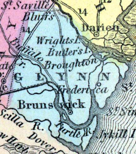 Glynn County, Georgia, 1857
