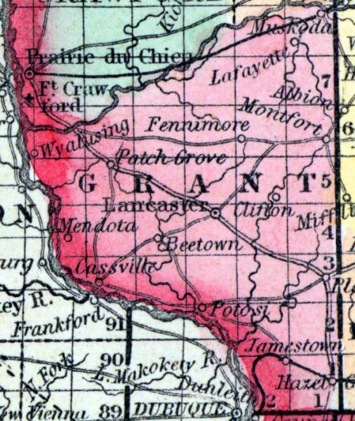 Grant County, Wisconsin, 1857