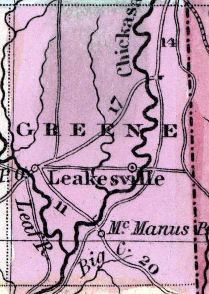 Greene County, Mississippi, 1857