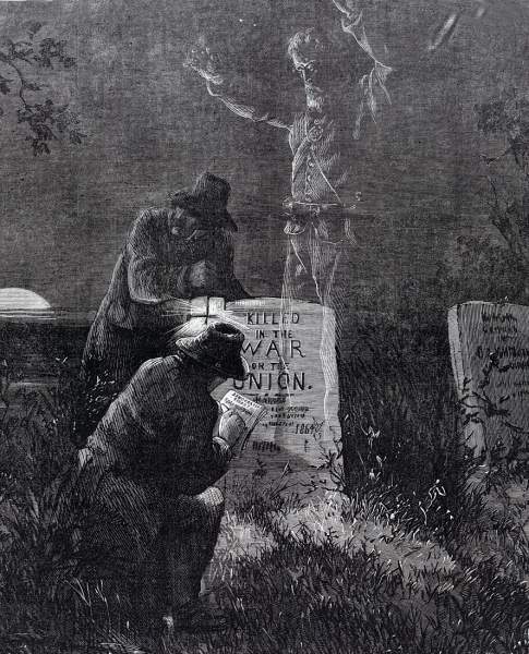 "How the Copperheads Obtain their Votes," Thomas Nast, Harper's Weekly, November 12, 1864, detail