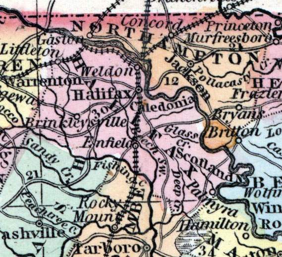 Halifax County, North Carolina, 1857