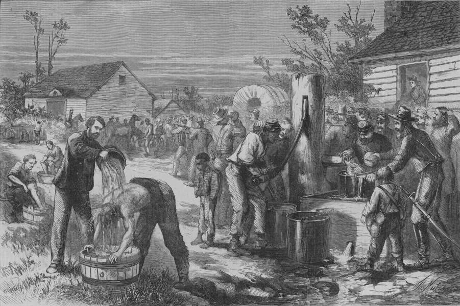 "The Halt," Thomas Nast, Harper's Weekly, October 1, 1864, zoomable image