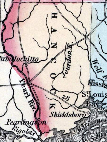 Hancock County, Mississippi, 1857